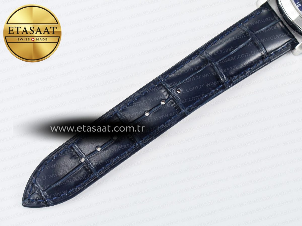 Patek Philippe Grand Complications 6102G Moon YLF SS Blue Dial Crystal Bezel on Blue Leather Strap A240 - Görsel 24
