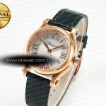 Chopard Happy Sports 30MM YF RG White Dial on Green Leather Strap A2892