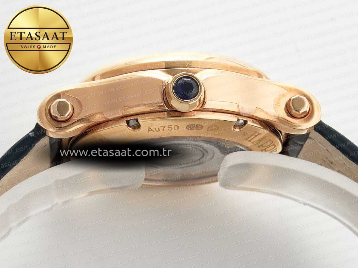 Chopard Happy Sports 30MM YF RG White Dial on Green Leather Strap A2892 - Görsel 14