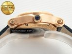 Chopard Happy Sports 30MM YF RG White Dial on Green Leather Strap A2892 - Görsel 14