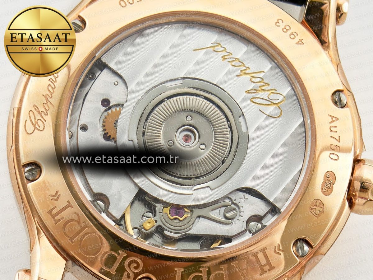 Chopard Happy Sports 30MM YF RG White Dial on Green Leather Strap A2892 - Görsel 17