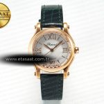 Chopard Happy Sports 30MM YF RG Beyaz Kadran Yeşil A2892 Eta Saat - Görsel 3 - 1:1 Süper Klon Saat