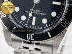 Tudor Heritage Black Bay 41mm SS ZF 1:1 Best Edition Black Dial Black Bezel on SS Bracelet A2824 - Görsel 11
