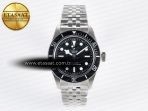 Tudor Heritage Black Bay 41mm SS ZF 1:1 Best Edition Black Dial Black Bezel on SS Bracelet A2824 - Görsel 3