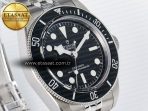 Tudor Heritage Black Bay 41mm SS ZF 1:1 Best Edition Black Dial Black Bezel on SS Bracelet A2824 - Görsel 5
