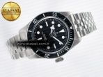 Tudor Heritage Black Bay 41mm SS ZF 1:1 Best Edition Black Dial Black Bezel on SS Bracelet A2824 - Görsel 8