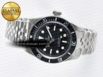 Tudor Heritage Black Bay 41mm SS ZF 1:1 Best Edition Black Dial Black Bezel on SS Bracelet A2824 - Görsel 9