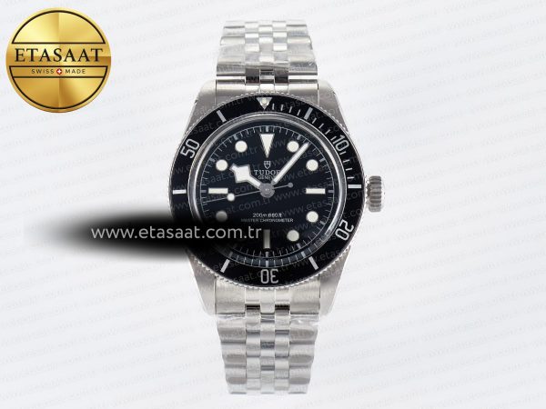Tudor Heritage Siyah Bay 41mm Kadran Bilezik A2824 Eta Saat - 1:1 Süper Klon Replika Saat