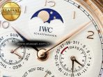 IWC IW5033 Portugieser Perpetual Calendar Best Edition White Dial on Brown Leather Strap A52610 - Görsel 10