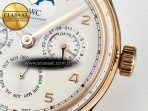 IWC IW5033 Portugieser Perpetual Calendar Best Edition White Dial on Brown Leather Strap A52610 - Görsel 11