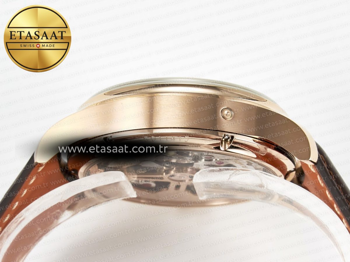 IWC IW5033 Portugieser Perpetual Calendar Best Edition White Dial on Brown Leather Strap A52610 - Görsel 14