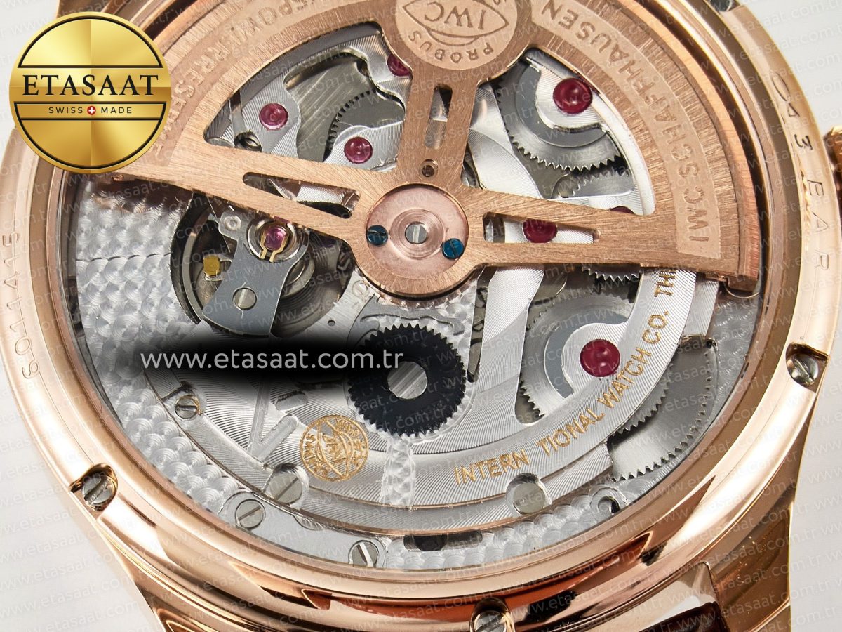 IWC IW5033 Portugieser Perpetual Calendar Best Edition White Dial on Brown Leather Strap A52610 - Görsel 19
