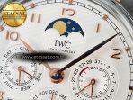 IWC IW5033 Portugieser Perpetual Calendar SS V9F 1:1 Best Edition White Dial on Black Leather Strap A52610 - Görsel 11