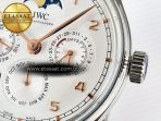 IWC IW5033 Portugieser Perpetual Calendar SS V9F 1:1 Best Edition White Dial on Black Leather Strap A52610 - Görsel 12