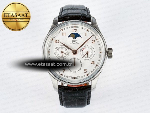 IWC IW5033 Portugieser Daimi Takvim V9F Beyaz A52610 Eta Saat - 1:1 Süper Klon Replika Saat