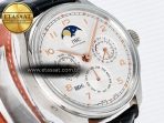 IWC IW5033 Portugieser Perpetual Calendar SS V9F 1:1 Best Edition White Dial on Black Leather Strap A52610 - Görsel 5