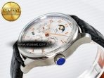 IWC IW5033 Portugieser Perpetual Calendar SS V9F 1:1 Best Edition White Dial on Black Leather Strap A52610 - Görsel 6