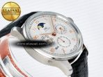 IWC IW5033 Portugieser Perpetual Calendar SS V9F 1:1 Best Edition White Dial on Black Leather Strap A52610 - Görsel 7