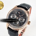 IWC IW5034 Portugieser Perpetual Calendar RG V9F 1:1 Best Edition Black Dial on Black Leather Strap A52610