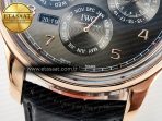 IWC IW5034 Portugieser Perpetual Calendar RG V9F 1:1 Best Edition Black Dial on Black Leather Strap A52610 - Görsel 13
