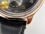 IWC IW5034 Portugieser Perpetual Calendar RG V9F 1:1 Best Edition Black Dial on Black Leather Strap A52610 - Görsel 14
