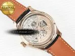 IWC IW5034 Portugieser Perpetual Calendar RG V9F 1:1 Best Edition Black Dial on Black Leather Strap A52610 - Görsel 18