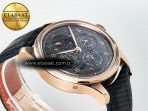 IWC IW5034 Portugieser Perpetual Calendar RG V9F 1:1 Best Edition Black Dial on Black Leather Strap A52610 - Görsel 7