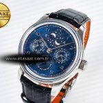 IWC IW5034 Portugieser Perpetual Calendar SS V9F 1:1 Best Edition Blue Dial on Black Leather Strap A52610