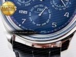 IWC IW5034 Portugieser Perpetual Calendar SS V9F 1:1 Best Edition Blue Dial on Black Leather Strap A52610 - Görsel 13