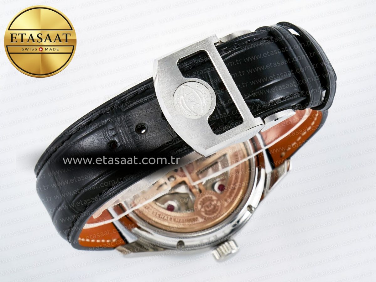 IWC IW5034 Portugieser Perpetual Calendar SS V9F 1:1 Best Edition Blue Dial on Black Leather Strap A52610 - Görsel 17