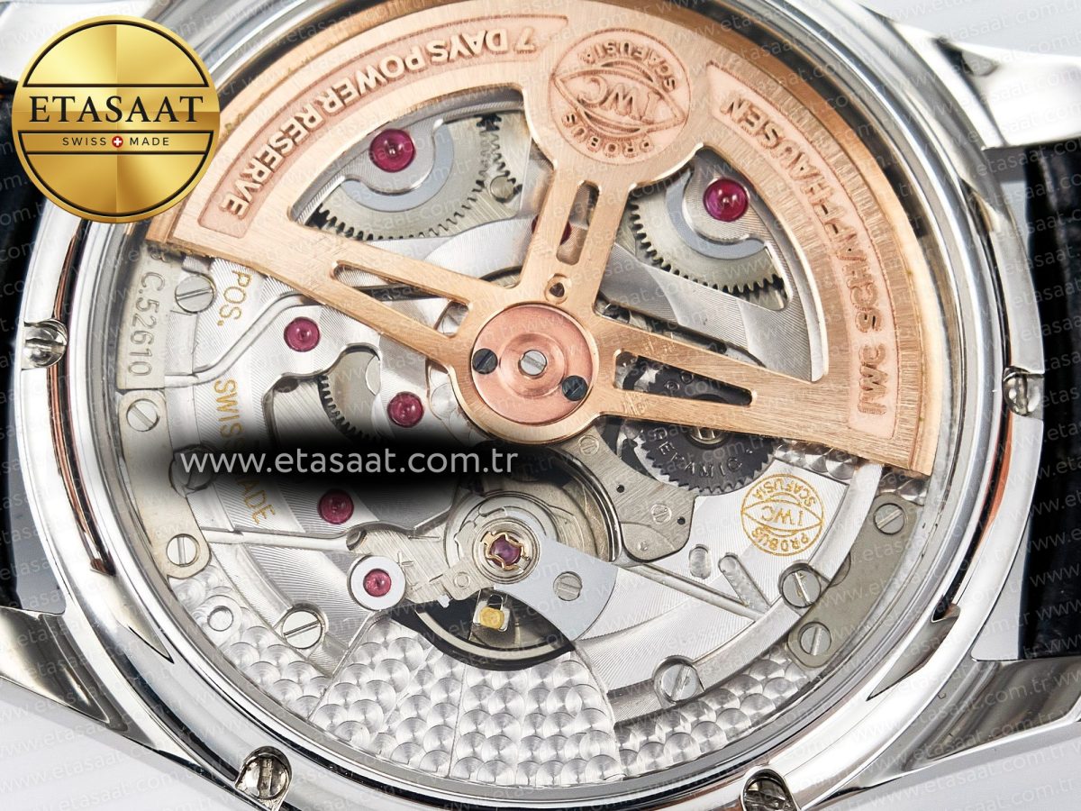 IWC IW5034 Portugieser Perpetual Calendar SS V9F 1:1 Best Edition Blue Dial on Black Leather Strap A52610 - Görsel 20