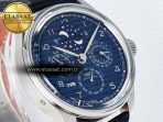 IWC IW5034 Portugieser Perpetual Calendar SS V9F 1:1 Best Edition Blue Dial on Black Leather Strap A52610 - Görsel 5