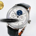 IWC IW5034 Portugieser Perpetual Calendar SS V9F 1:1 Best Edition White Dial on Black Leather Strap A52610