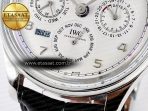 IWC IW5034 Portugieser Perpetual Calendar SS V9F 1:1 Best Edition White Dial on Black Leather Strap A52610 - Görsel 14