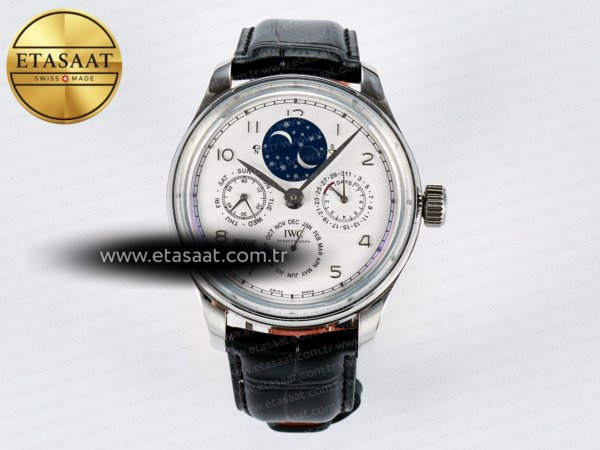 IWC IW5034 Portugieser Daimi Takvim V9F Beyaz A52610 Eta Saat - 1:1 Süper Klon Replika Saat