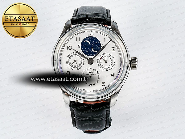 IWC IW5034 Portugieser Daimi Takvim V9F Beyaz A52610 Eta Saat - 1:1 Süper Klon Replika Saat