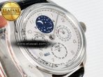 IWC IW5034 Portugieser Perpetual Calendar SS V9F 1:1 Best Edition White Dial on Black Leather Strap A52610 - Görsel 5