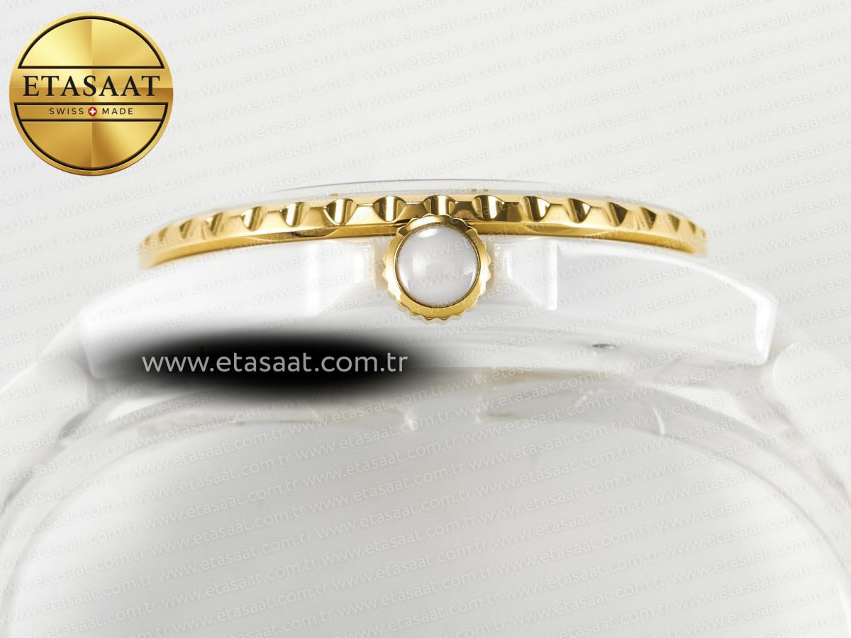 Chanel J13 38mm YG White Ceramic BVF 1:1 Best Edition White Dial on Bracelet A12.1 - Görsel 14