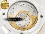 Chanel J13 38mm YG White Ceramic BVF 1:1 Best Edition White Dial on Bracelet A12.1 - Görsel 17