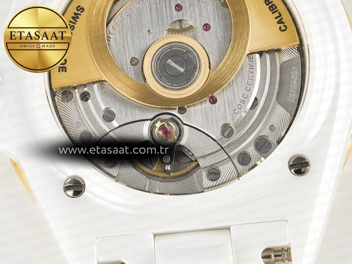 Chanel J13 38mm YG White Ceramic BVF 1:1 Best Edition White Dial on Bracelet A12.1 - Görsel 19