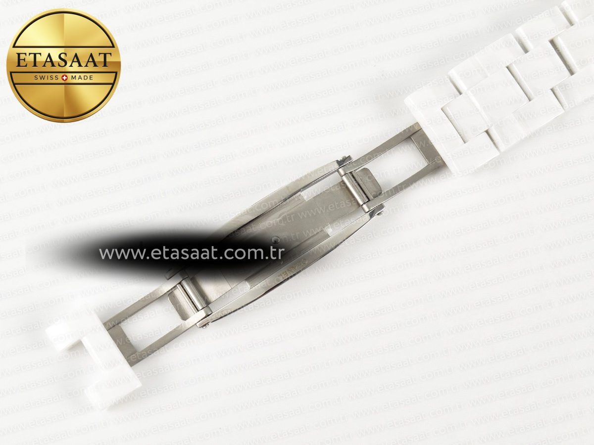 Chanel J13 38mm YG White Ceramic BVF 1:1 Best Edition White Dial on Bracelet A12.1 - Görsel 26