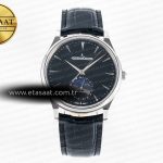 Jaeger-LeCoultre Master Ultra Thin Moon 1368420 Siyah SA925 Eta Saat - Görsel 3 - 1:1 Süper Klon Saat