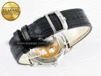 Jaeger Lecoultre Master Ultra Thin Moon 1368420 SS Z+F 1:1 Best Edition Blue Dial on Black Leather Strap SA925 Super Clone - Görsel 15