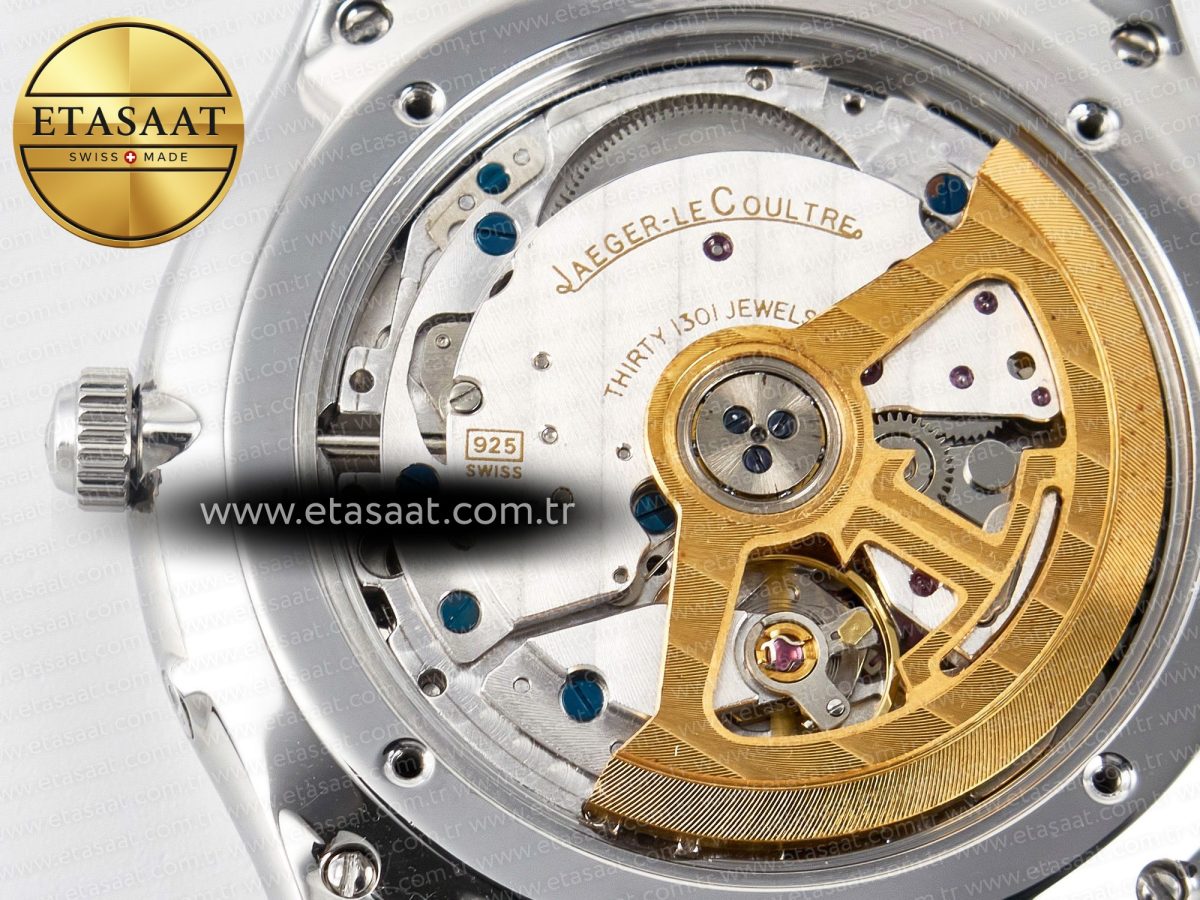 Jaeger Lecoultre Master Ultra Thin Moon 1368420 SS Z+F 1:1 Best Edition Blue Dial on Black Leather Strap SA925 Super Clone - Görsel 21