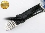 Jaeger Lecoultre Master Ultra Thin Moon 1368420 SS Z+F 1:1 Best Edition Blue Dial on Black Leather Strap SA925 Super Clone - Görsel 25