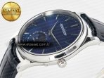 Jaeger Lecoultre Master Ultra Thin Moon 1368420 SS Z+F 1:1 Best Edition Blue Dial on Black Leather Strap SA925 Super Clone - Görsel 6
