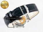 Jaeger Lecoultre Master Ultra Thin Moon 1368420 SS Z+F 1:1 Best Edition White Dial on Black Leather Strap SA925 Super Clone - Görsel 15