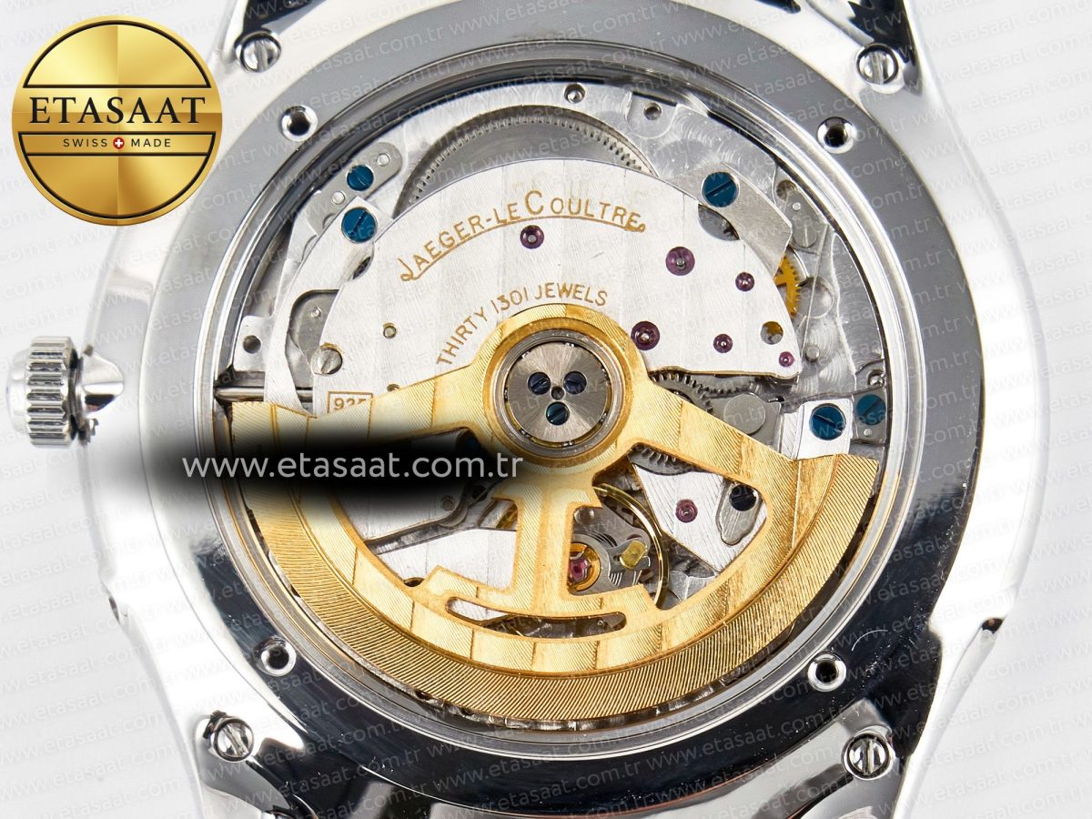 Jaeger Lecoultre Master Ultra Thin Moon 1368420 SS Z+F 1:1 Best Edition White Dial on Black Leather Strap SA925 Super Clone - Görsel 20