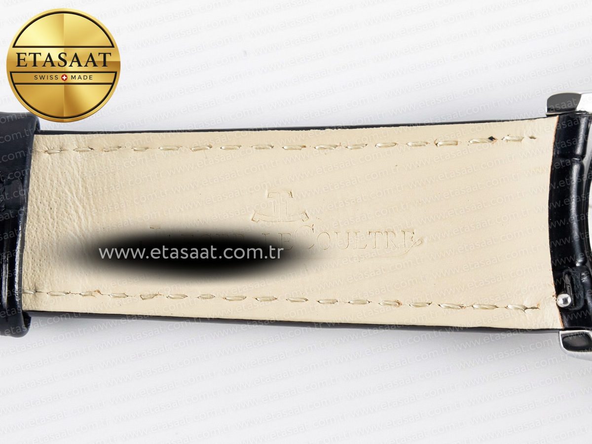 Jaeger Lecoultre Master Ultra Thin Moon 1368420 SS Z+F 1:1 Best Edition White Dial on Black Leather Strap SA925 Super Clone - Görsel 27
