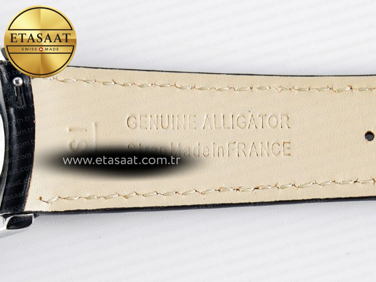 Jaeger Lecoultre Master Ultra Thin Moon 1368420 SS Z+F 1:1 Best Edition White Dial on Black Leather Strap SA925 Super Clone - Görsel 28